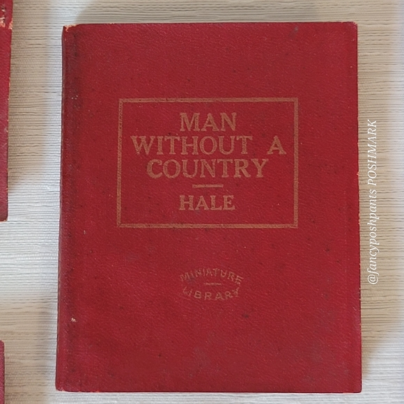 LUXART & LITTLE, MINIATURE LIBRARY lot of 5 vintage books red - Picture 3 of 15